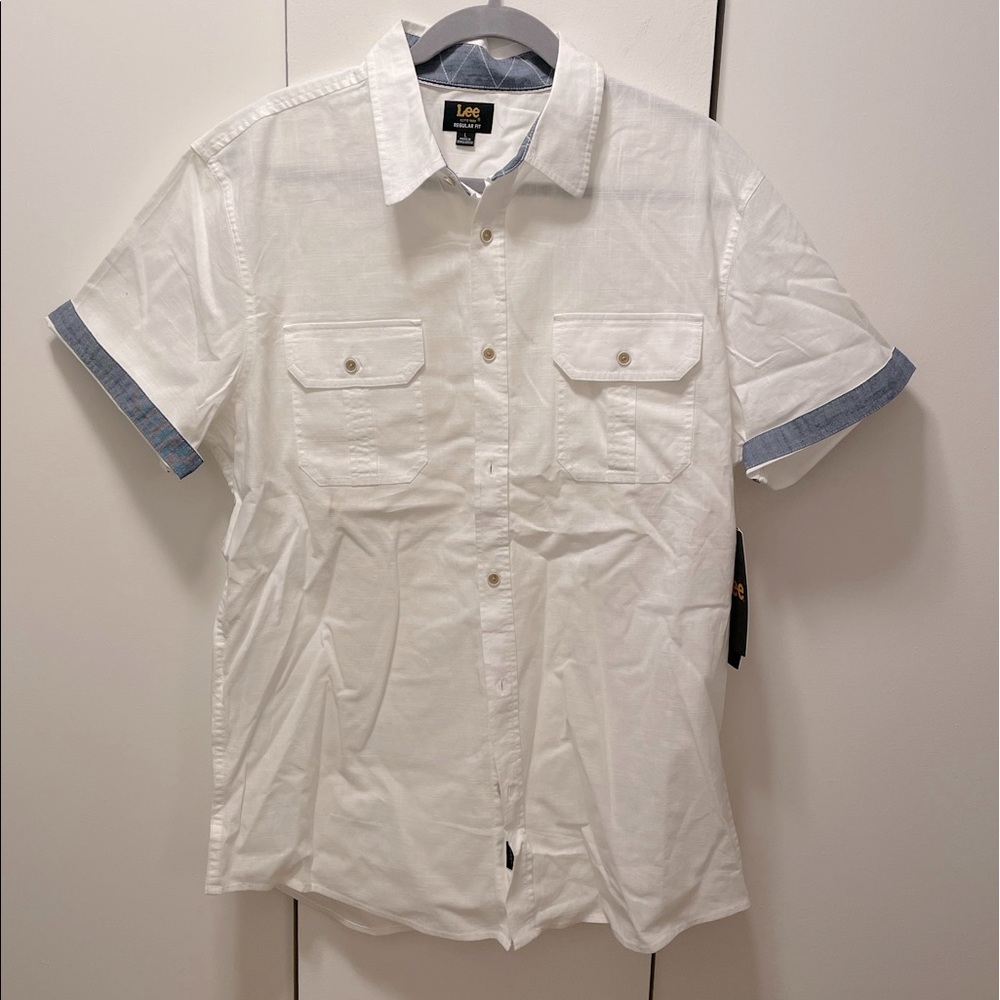 NWT Lee Short Sleeve Shirt Mens Large
